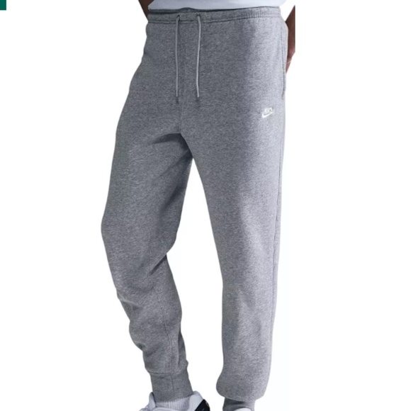 Nike Men's Sportswear Club Fleece Joggers, Dark Grey Heather, Size Large - Picture 1 of 10